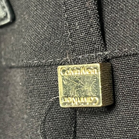 Calvin Klein Buckled Sheath Little Black  Short Dress - Picture 9 of 13